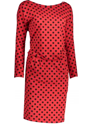 Kleid NUMOCO CRISTINA A189-8 ROT/SCHWARZ
