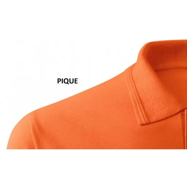  Herren-T-Shirt mit Kragen MALFINI PIQUE POLO 203 ORANGE 