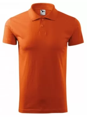 Herren-T-Shirt mit Kragen MALFINI SINGLE J. 202 ORANGE