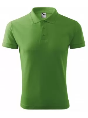 Herren-T-Shirt mit Kragen MALFINI PIQUE POLO 203 GRASGRÜN