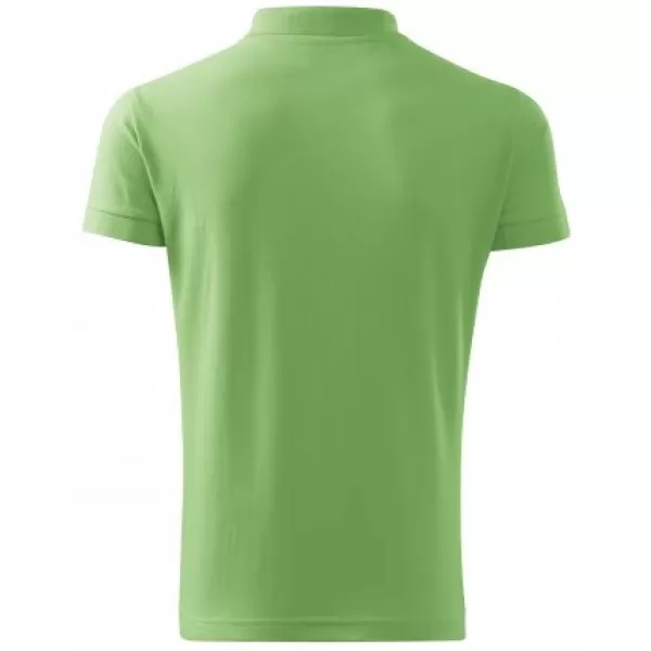  Herren-T-Shirt mit Kragen MALFINI COTTON 212 GRASGRÜN 