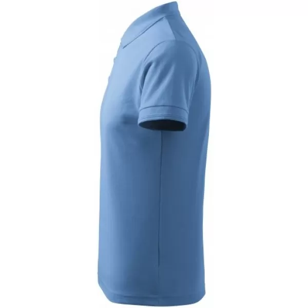  Herren-T-Shirt mit Kragen MALFINI PIQUE POLO 203 HIMMELBLAU 