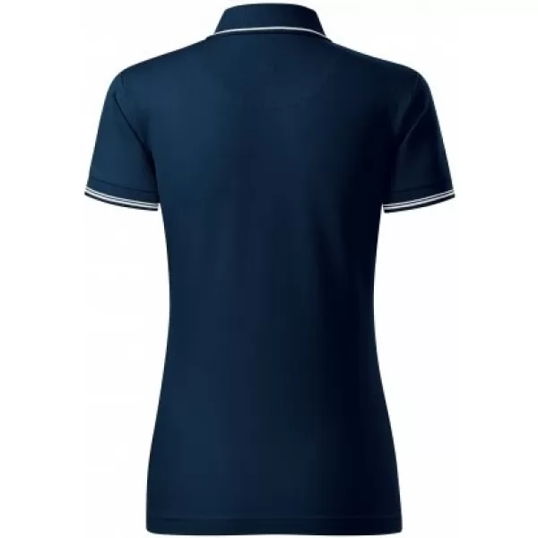  Damen-T-Shirt mit Kragen MALFINI PREMIUM PERFECTION PLAIN 253 MARINEBLAU 