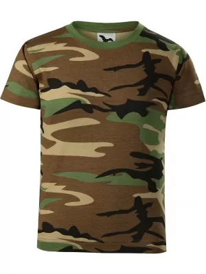 Kinder-T-Shirt MALFINI CAMOUFLAGE 149 TARNBRAUN
