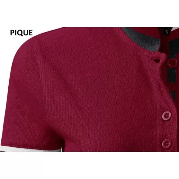  Herren-T-Shirt mit Kragen MALFINI PREMIUM COLLAR UP 256 GRANAT 