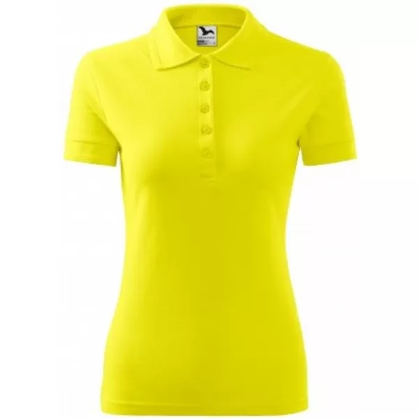  Damen-T-Shirt mit Kragen MALFINI PIQUE POLO 210 ZITRONE 