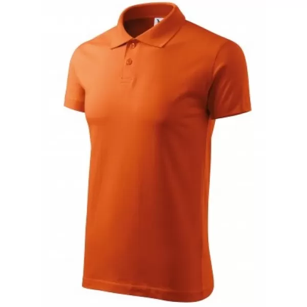  Herren-T-Shirt mit Kragen MALFINI SINGLE J. 202 ORANGE 