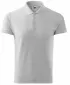 Herren-T-Shirt mit Kragen MALFINI COTTON 212 HELLGRAUE AKZENTE