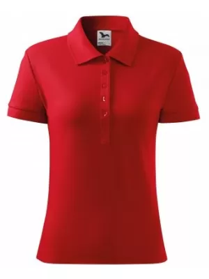 Damen-T-Shirt mit Kragen MALFINI HEAVY 216 ROT