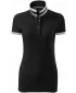 Damen-T-Shirt mit Kragen MALFINI PREMIUM COLLAR UP 257 SCHWARZ