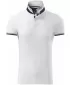 Herren-T-Shirt mit Kragen MALFINI PREMIUM COLLAR UP 256 WEIß