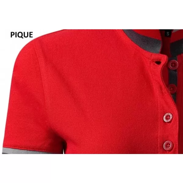  Herren-T-Shirt mit Kragen MALFINI PREMIUM COLLAR UP 256 ROTE FORMEL 