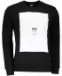 Herren -Sweatshirt OMBRE AB1045 SCHWARZ