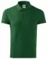 Herren-T-Shirt mit Kragen MALFINI HEAVY 215 FLASCHENGRÜN