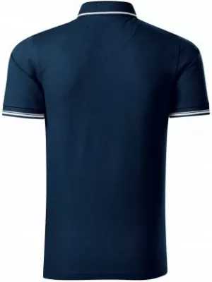 Herren-T-Shirt mit Kragen MALFINI PREMIUM PERFECTION PLAIN 251 MARINEBLAU