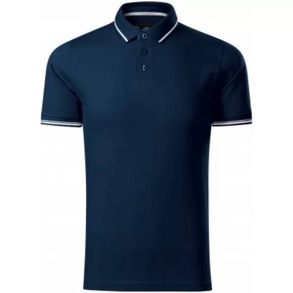  Herren-T-Shirt mit Kragen MALFINI PREMIUM PERFECTION PLAIN 251 MARINEBLAU 