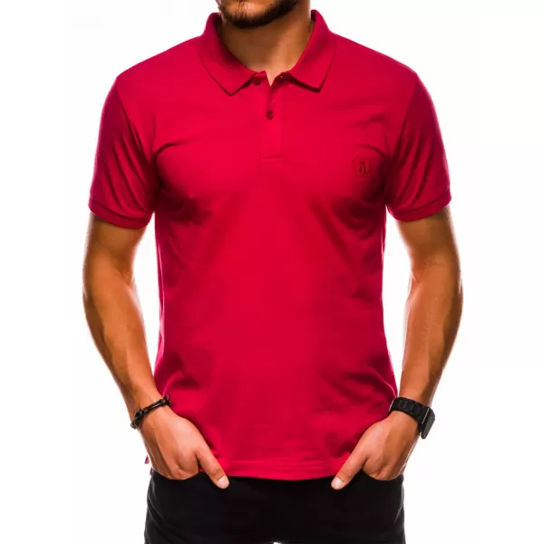  Herren t -Shirt mit einem Kragen OMBRE AS1048 ROT 