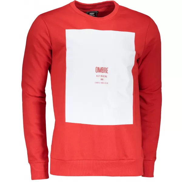  Herren -Sweatshirt OMBRE AB1045 ROT 
