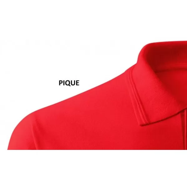  Herren-T-Shirt mit Kragen MALFINI PIQUE POLO 203 ROT 