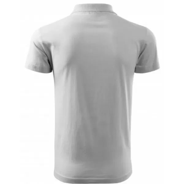  Herren-T-Shirt mit Kragen MALFINI SINGLE J. 202 WEIß 