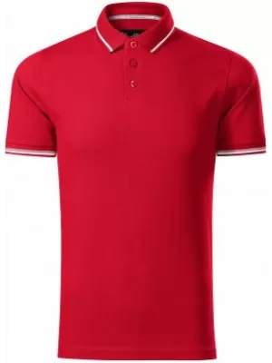 Herren-T-Shirt mit Kragen MALFINI PREMIUM PERFECTION PLAIN 251 ROTE FORMEL