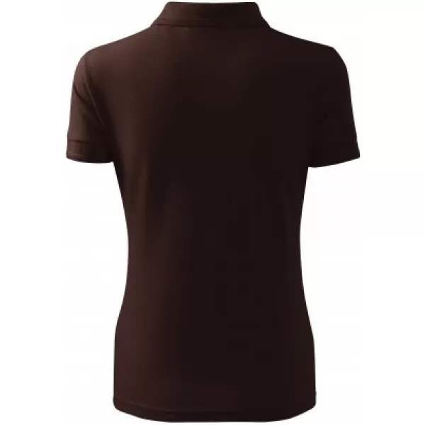  Damen-T-Shirt mit Kragen MALFINI PIQUE POLO 210 KAFFEE 