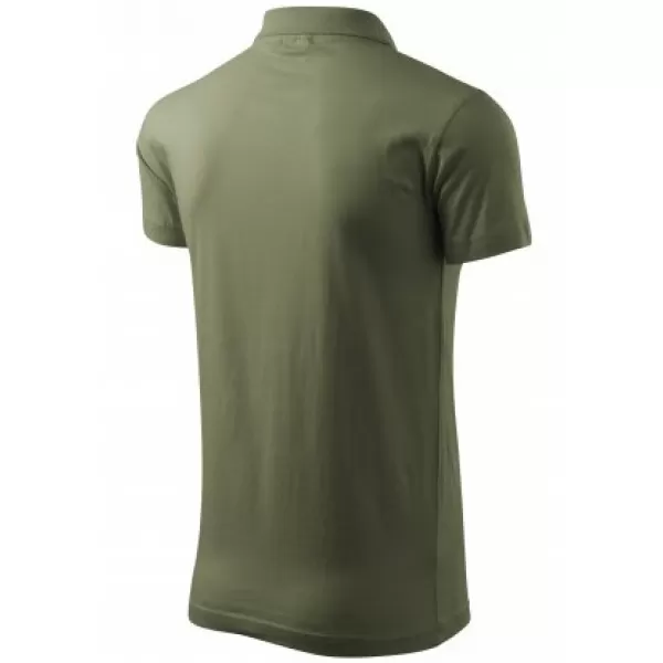  Herren-T-Shirt mit Kragen MALFINI SINGLE J. 202 KHAKI 