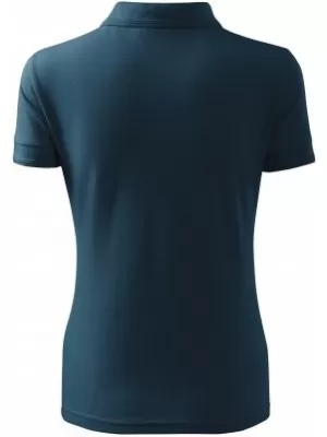 Damen-T-Shirt mit Kragen MALFINI PIQUE POLO 210 MARINEBLAU