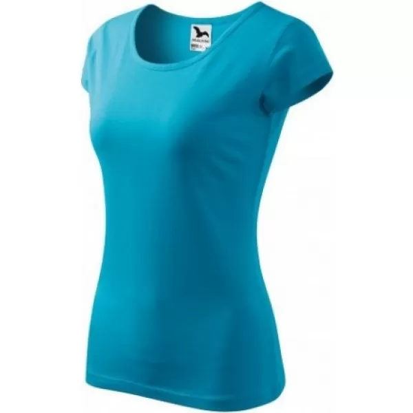  Damen-T-Shirt MALFINI PURE 122 TÜRKIS 