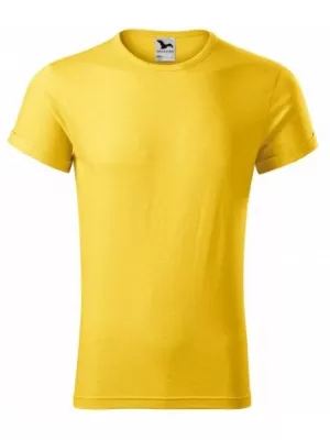 Herren-T-Shirt MALFINI FUSION 163 GELBE MARKIERUNG