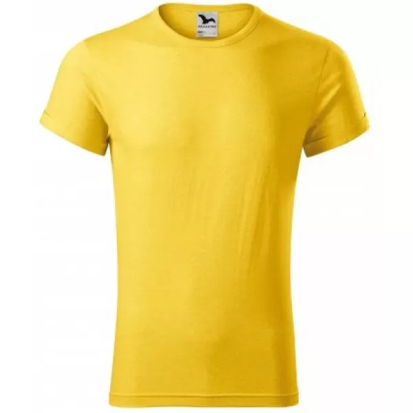  Herren-T-Shirt MALFINI FUSION 163 GELBE MARKIERUNG 