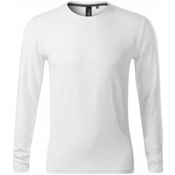  Herren-T-Shirt mit langen Ärmeln MALFINI PREMIUM BRAVE 155 WEIß 