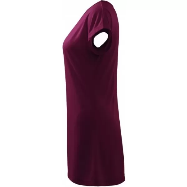  Langes T-Shirt für Damen MALFINI LOVE 123 FUCHSIE 