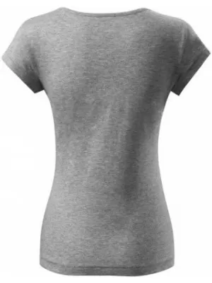 Damen-T-Shirt MALFINI PURE 122 DUNKELGRAUE HIGHLIGHTS
