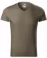 Herren-T-Shirt MALFINI SLIM FIT V-NECK 146 ARMEEN