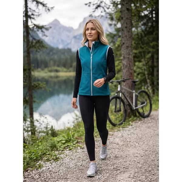  Softshellweste für Damen MALFINI VISION 516 DUNKLES TÜRKIS 