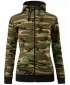 Damen-Sweatshirt MALFINI CAMO ZIPPER C20 TARNBRAUN