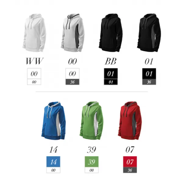  Damen-Sweatshirt MALFINI KANGAROO 408 GRASGRÜN 
