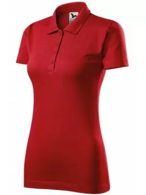 Damen-T-Shirt mit Kragen MALFINI SINGLE J. 223 ROT