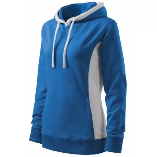  Damen-Sweatshirt MALFINI KANGAROO 408 AZURBLAU 