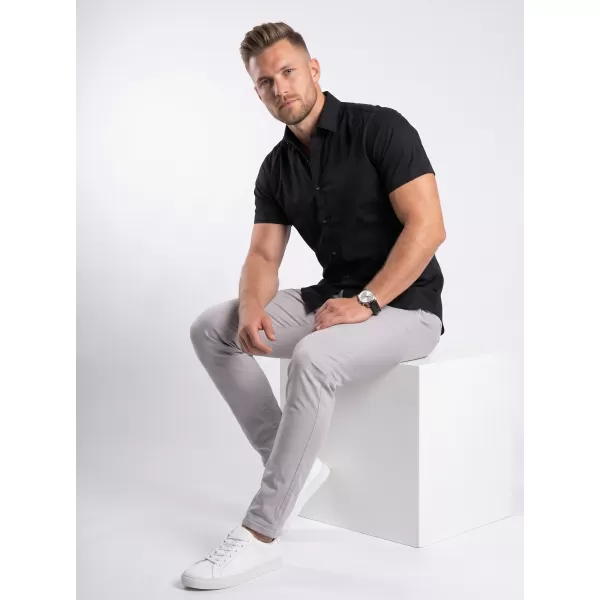  Herrenhemd mit kurzen Ärmeln MALFINI PREMIUM FLASH 260 SCHWARZ 