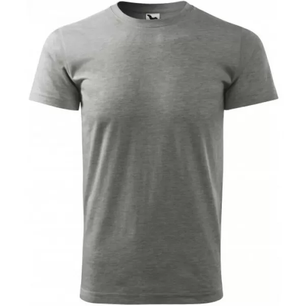  Herren-T-Shirt MALFINI HEAVY NEW 137 DUNKELGRAUE HIGHLIGHTS 