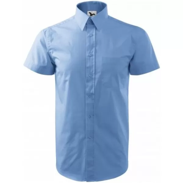  Herrenhemd mit kurzen Ärmeln MALFINI CHIC 207 HIMMELBLAU 