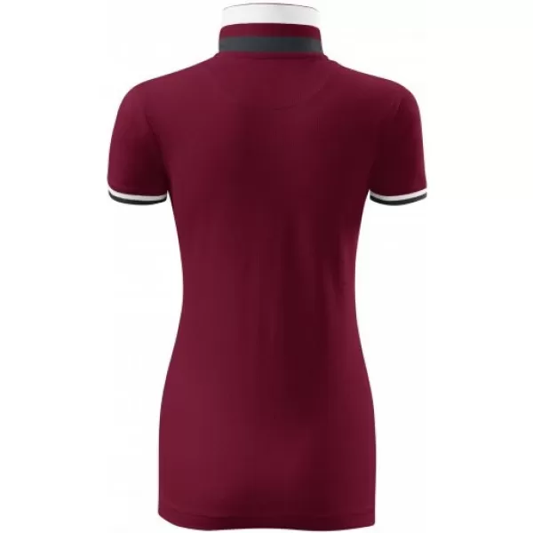  Damen-T-Shirt mit Kragen MALFINI PREMIUM COLLAR UP 257 GRANAT 