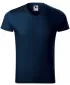 Herren-T-Shirt MALFINI SLIM FIT V-NECK 146 MARINEBLAU
