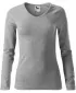 Damen-T-Shirt mit langen Ärmeln MALFINI ELEGANCE 127 DUNKELGRAUE HIGHLIGHTS