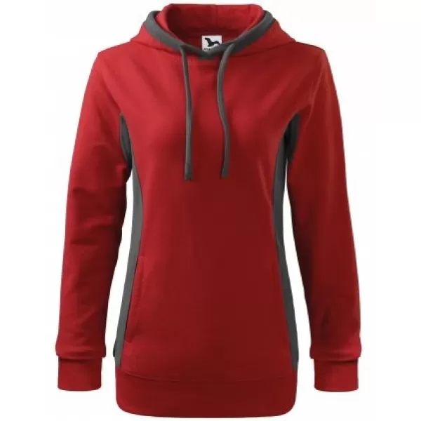  Damen-Sweatshirt MALFINI KANGAROO 408 ROT 