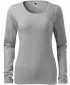 Damen-T-Shirt mit langen Ärmeln MALFINI SLIM 139 DUNKELGRAUE HIGHLIGHTS