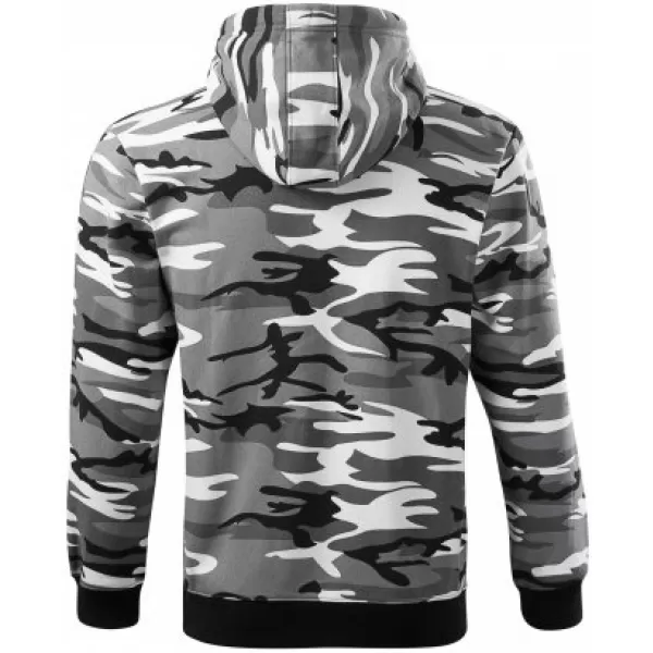  Herren-Sweatshirt MALFINI CAMO ZIPPER C19 TARNGRAU 