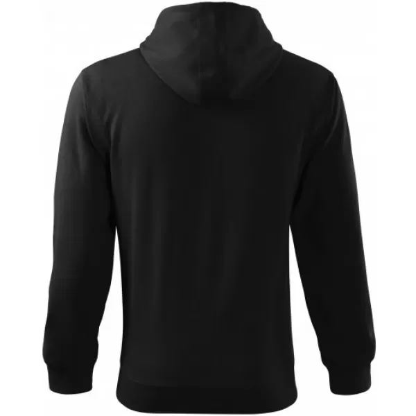  Herren-Sweatshirt MALFINI TRENDY ZIPPER 410 SCHWARZ 